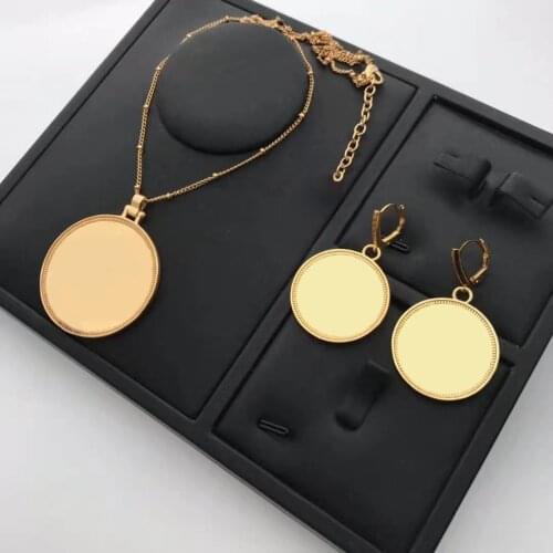 Baroque style European and American fashion trend retro necklace earrings women