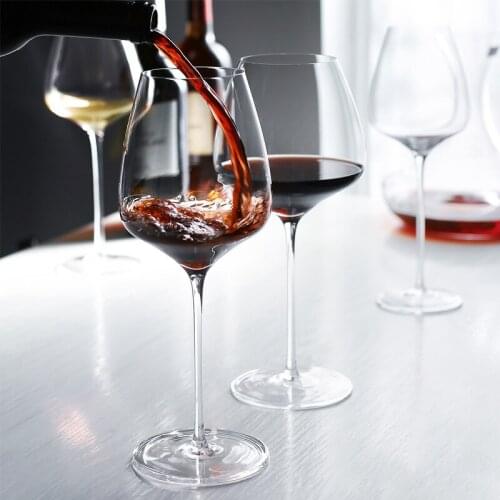 High-grade Crystal Burgundy red wine goblet Champagne glass Goblet Bubble Wine Tulip Cocktail Glass Cup home drinkware cup