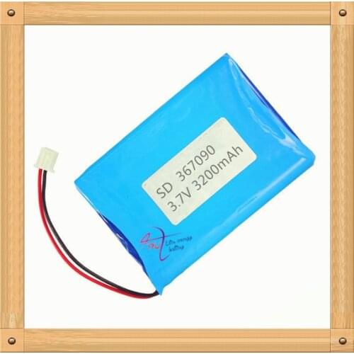 XHR-2P 2.54 3000mAh U25GT 367090 3.7V lithium polymer battery Rechargeable batteries