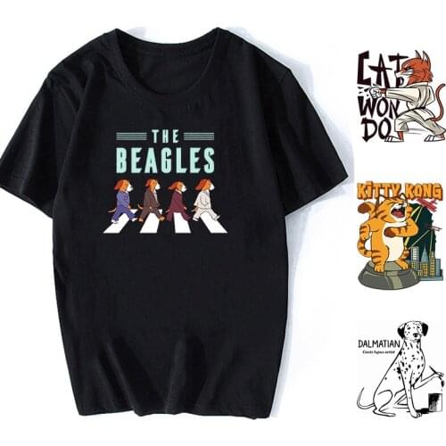 Funny The Beagles t-shirt Novelty Funny Dog Crew Neck Retro Loose Men/Women cotton short sleeves T-Shirt Humor Gift Tops tee
