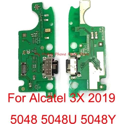USB Power Charging Charger Connector Plug Port Dock Flex Cable For Alcatel 3X 2019 5048 5048U 5048Y USB Charge Board Dock Parts