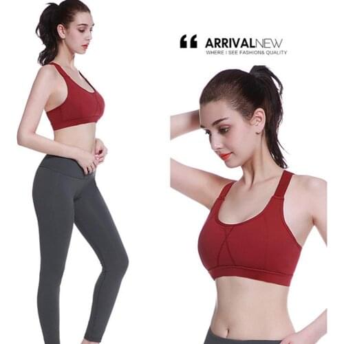 TFSCLOIN Women Sport Bra Top Black Padded Yoga Brassiere Fitness Sports Quick DryFemale Push Up BreathableShakeproof Sports Bra