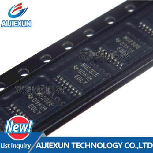 10PCS SN65C3232EPW MU232E TSSOP-16 IC LINE DRVR/RCVR RS232 16-TSSOP in stock 100% New and original