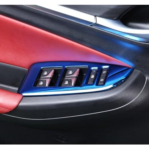 4pcs for changan EADO PLUS 2020 Glass lift switch panel Interior decoration stainless steel
