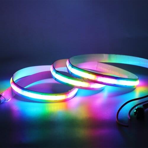 DC 5V SK6812 COB Strip Light 332leds/m RGB Full Color High Density Ribbon Flexible Tape Dimmable LED Light