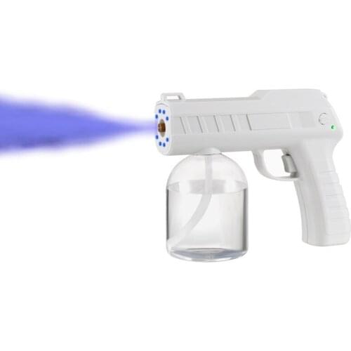 500ML Household Electric Sanitizer Sprayer Wireless nano blue light Sterilizing Steam Gun USB charging disinfectant spray gun