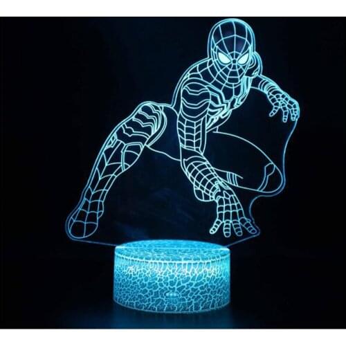 3D Night Light Remote Control Creative 7 Color Touch Gift Bedside Lamp 3d Night Light Acrylic Creative Gift 3d Lamp Induction Be