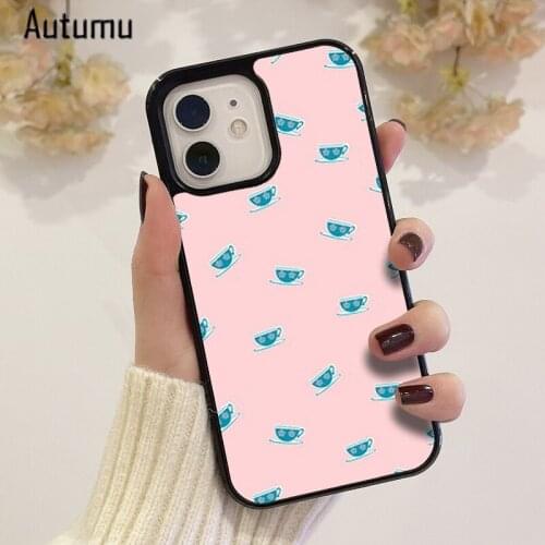 Phone Case for iPhone 12 mini X XS XR 11 Pro Max SE 2020 5 6S 7 8 Plus Samsung Galaxy S8 S9 S10 S20 S21 Teacup Cover