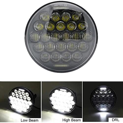 Black Motorcycle 5.75 inch LED Headlight 5 3/4 inch LED Projection headlamp For Harley Iron 883 Dyna Street Bob FXDB Sportsters