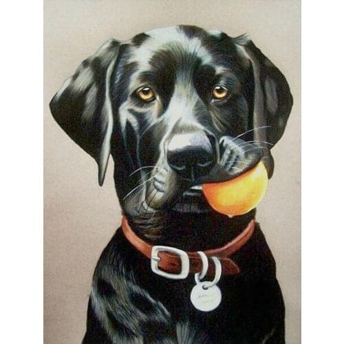 Black Labrador Diamond Painting Dog Round Full Drill Nouveaute DIY Mosaic Embroidery 5D Cross Stitch Animal Pattern