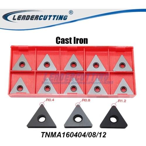 Cast Iron TNMA160404 TNMA160408*10pcs Leadercutting TNMA1604 Triangular blade Turning Inserts,TNMA Turning tip for Cast Iron