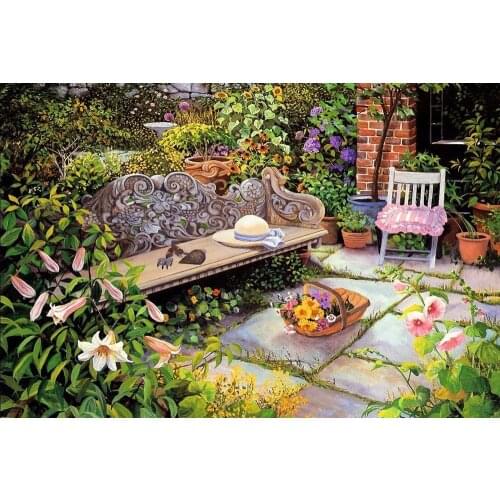 Warm flowers and plants The wooden puzzle 1000 pieces ersion jigsaw puzzle white card adult childrens educational toys