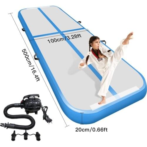 Cheap Price Inflatable Airtrack With Pump 5M*1M*0.2M Gym Mat For Training Home Use Air Floor/Tumbling Track/Air Mattress