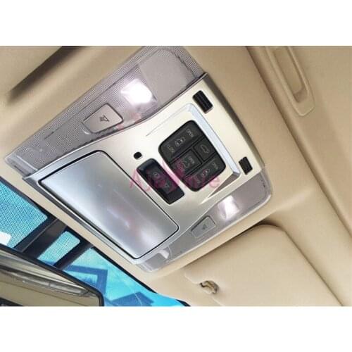For Toyota VELLFIRE 30 2016 2017 2018 Alphard Chrome Car Styling Roof Light Reading Lamp Light Switch Panel Accessories