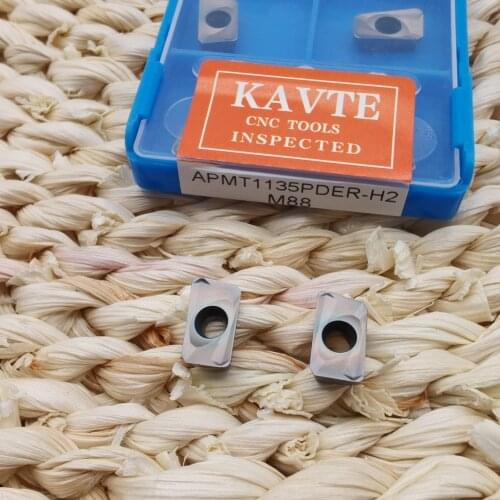 KAVTE APMT1135 PDER M2 H2 APKT1135 Turning Tool Carbide Insert APMT 1135 Face Mill Lathe Milling CNC Tools Cutter Milling CNC
