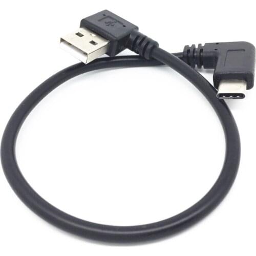 Short 25cm 90 Degree Angled USB Type C Cable Usb Type-c Cables for Samsung Galaxy A3,galaxy A7,galaxy A5,galaxy S7 EDGE PLUS