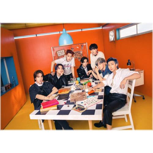 KPOP Bangtan Boys Vogue Poster BUTTER MAP OF THE SOUL 7 Stickers Wall Banner Stickers JUNG KOOK JIMIN JIN SUGA Fans Collection