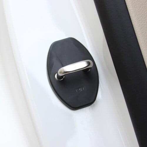 Door Lock Cover For Volkswagen Polo VW Golf 7 6 5 Passat B5 B6 B7 B8 CC POLO Jetta Tiguan 2017 R Line Auto Car Accessories