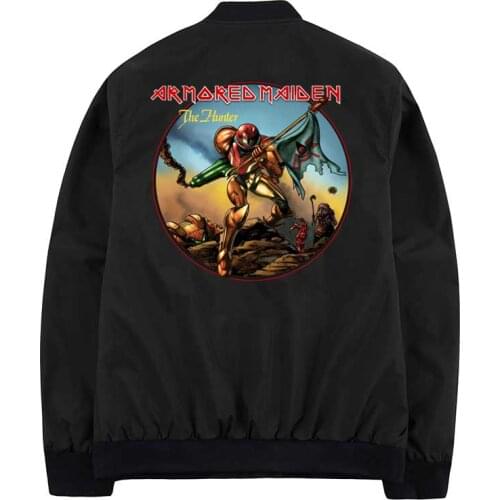 Armored Maiden Nintendo jackets and coats hip hop windbreaker streetwear jacket winter men clothes fashion collar jackets homme