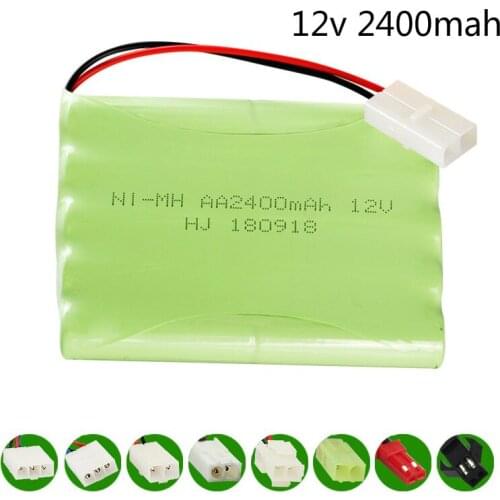 H model) 12v 2400mah NIMH Battery 12v Ni-MH battery pack for RC toy Car Boat GUN TANK Truck Trains RC toy model AA Battery 1pcs