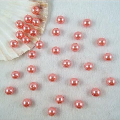 Fashion Nude Color Acrylic Imitation Faux Pearl Round Beads DIY Jewelry Accessories 6mm 8mm 10mm 12mm PB-18