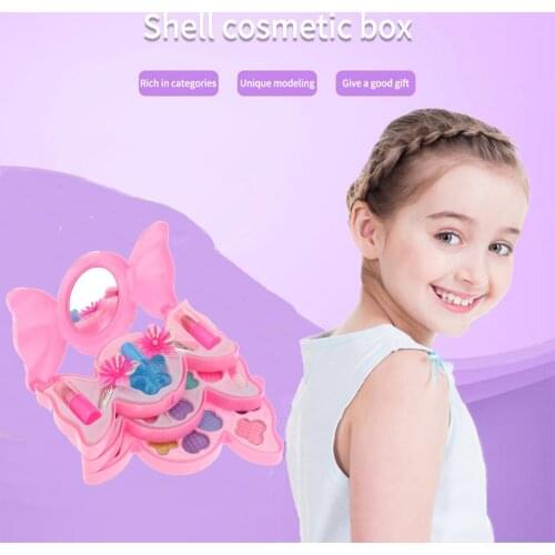 Girls Makeup Set Princess Real Glitter Eye Shadow Lips Nail Kids Make Up