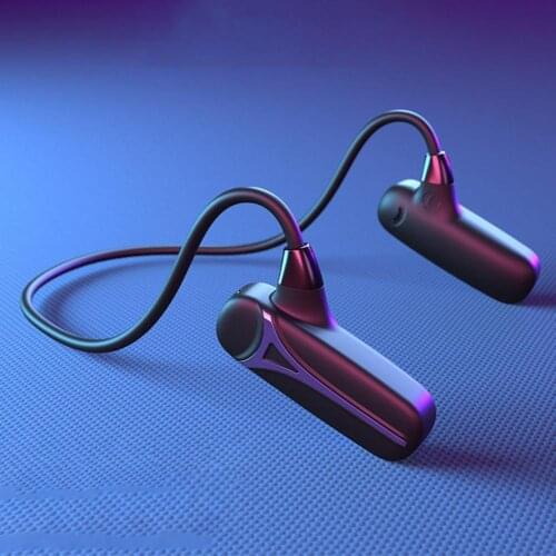 F1 Bone Conduction Earphone Bluetooth 5.0 Mini Wireless Earpieces IPX5 Waterproof Noise Reduction Headsets for Sports travel