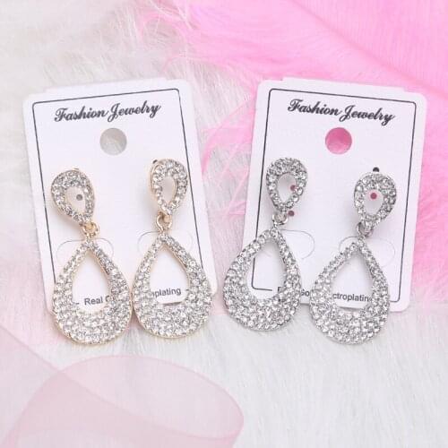 Unusual Bowknot Earrings For Women 2020 Trend Piercing Jewelry Pendants Jewelry Stainless Steel Earrings Long Hanging Zircon