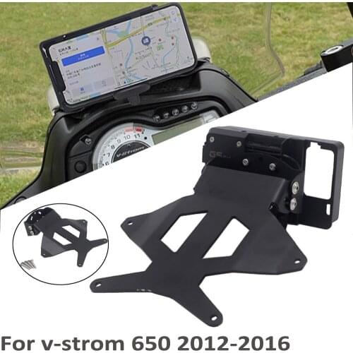 New Motorcycle Bracket Mobile Phone GPS Board Bracket Mobile Phone Holder USB For SUZUKI V-STROM 650 XT DL 650 Vstrom 2012-2016