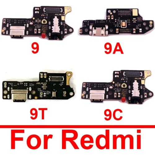 USB Charger Jack Board For Xiaomi Redmi Red Rice 9 9A Power Charging USB Port Board Flex Cable Replacement Repair Parts