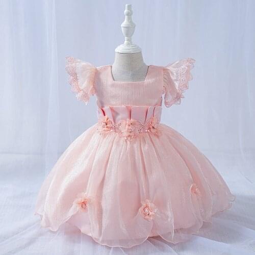 KEAIYOUHUO 2021New Children Clothing Baby Girls Dress Wedding Princess Dresses Flower Girl Evening Dress Easter Costume 24 Month
