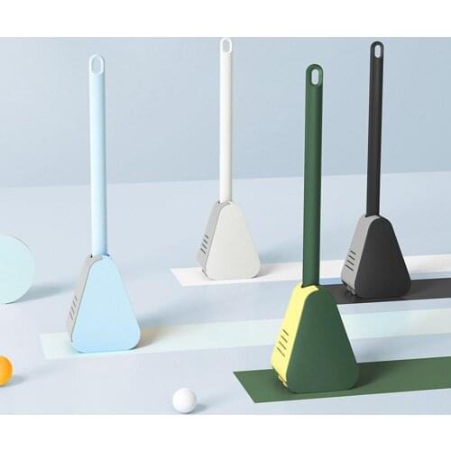 Toilet Cleaning Brush Silicone Automatic Opening And Closing Belt Base Innovative Brush Tool Wall-mounted Toilet Golf Brush Head