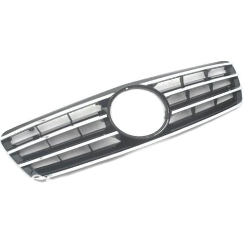 Replacement Front Center Grille in Black Style For Mercedes Benz C Class W203