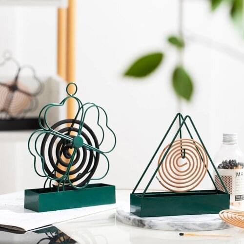 Nordic Spiral Mosquito Coil Holder Iron Art Mosquito Coil Frame Insect Repellent Incense Rack Repellent Coil Holder