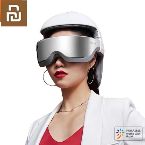 Xiaomi Smart Massage Helmet Xiaoai Voice Control Eye Airbag Compression Built In Soothing Music Adjustable Head Circumference