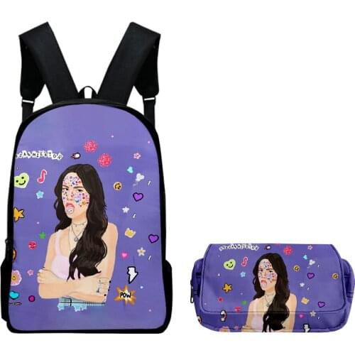 Olivia Rodrigo Sour School Backpack 2pcs/set Boys Girls Oxford Waterproof Schoolbag Backpacks Pencil Case Laptop Backpack