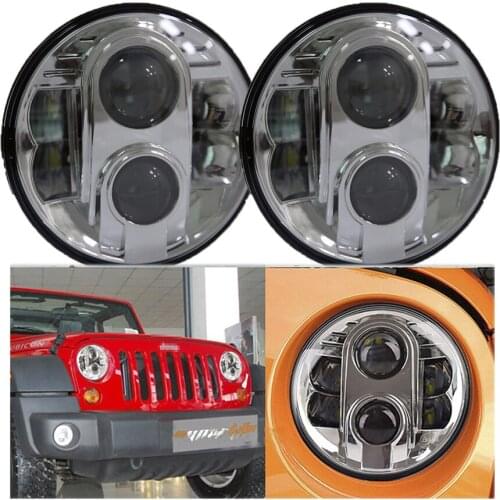High Power 80w 7'' Led Projector Light For Wrangler JK High/ Low Beam Led Headlight For Jeep Wrangler Rubicon Landa