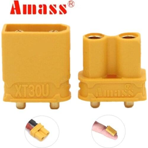 100pairs 10X Amass XT30UPB XT30 UPB 2mm Plug Male Female Bullet Connectors Plugs For PCB SINGLE ITEM 20%Off