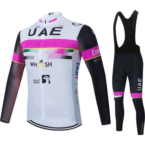2021 Uae Long Sleeve Cycling TEAM Jersey Sportswear Bike Pants MTB Ropa Ciclismo Quickdry BICYCLING Maillot Culotte Clothing