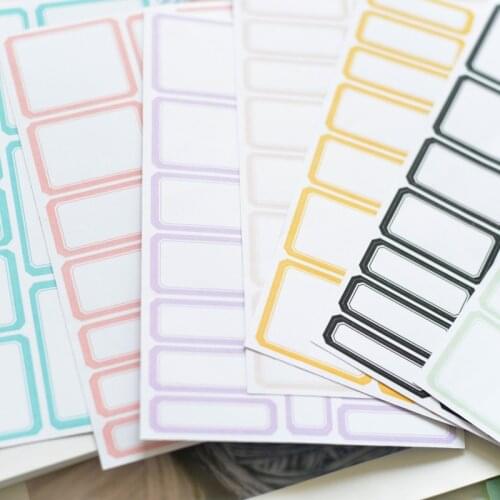 8sheets/lot Self-adhesive Photo Album Paper Stickers For Scrapbooking Card Making Happy Planner Journal Stationery