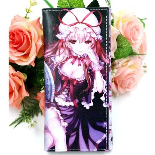 Anime TouHou Project Yakumo Yukari Long Synthetic Leather Purse Fashion Clutch Wallet