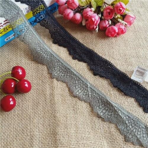 S2594 3.7CM color elastic soft mesh spandex African Indian mesh lace decorative underwear