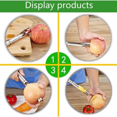 Creative Stainless Steel Fruit Core Seed Remover Hawthorn Apple Gadgets Kitchen Tools Pear Corers Jujube A0A8