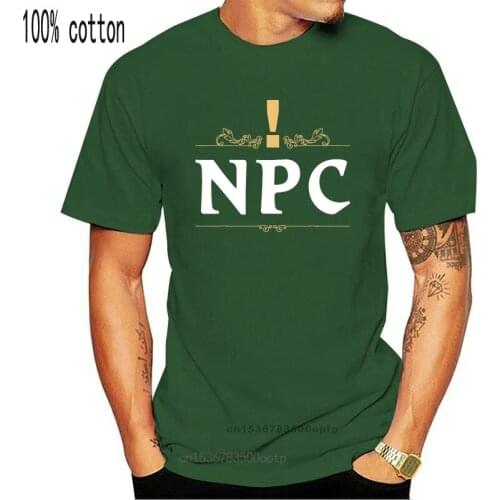 Quest NPC Non-player Character T-Shirt Tabletop RPG Gaming 100% Cotton Short Sleeve Summer T-Shirt