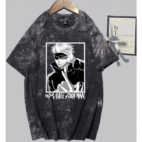Jujutsu Kaisen Sleeve T-shirt Street Gojo Satoru Print Summer T-shirt Streetwear
