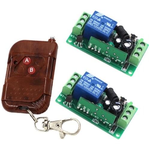 MITI-DC 12V 10A 1 CH 1CH RF Wireless Remote Control Switch System Transmitter +2 Receivers SKU: 5121