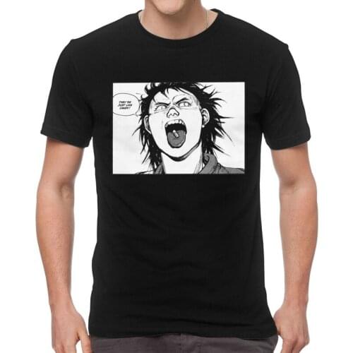 Akira T-shirt Men Graphic T Shirt Short Sleeve Cotton Manga Shotaro Kaneda Tshirt Cool Tee Tops