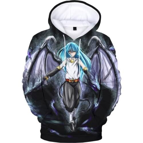 2021 New Japanese Anime Rimuru Tempest That Time I Got Reincarnated As A Slime 3D Print Hoodies Women/Men Sweatshirt Clothes