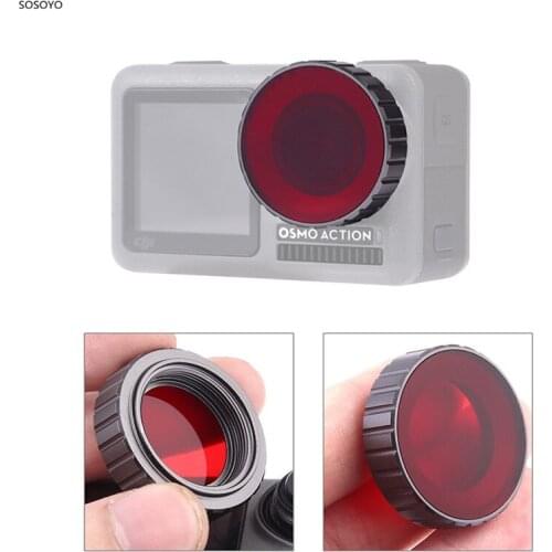 OSMO Camera Diving Lens Filter Red Filters Housing Case For DJI OSMO Action Sport Camera Accessories