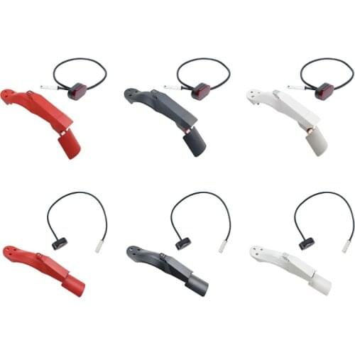 G6DE Electric Scooter Front Mudguard Replacement Accessory Part Compatible with M365/ Pro 2 Tail Light Flip License Plate